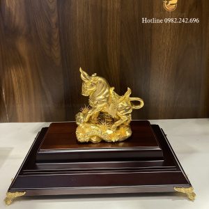 Tượng trâu phong thủy (14x17x22cm)