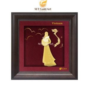Tranh Chợ Bến Thành 20 x 20cm