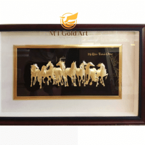 Tranh Mã Đáo Thành Công – Tranh bát mã (100x150cm)
