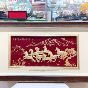 Tranh ngựa mã đáo thành công (50x90cm)