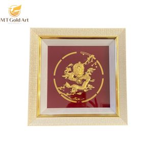 Tranh rồng phú quý (24x24cm)