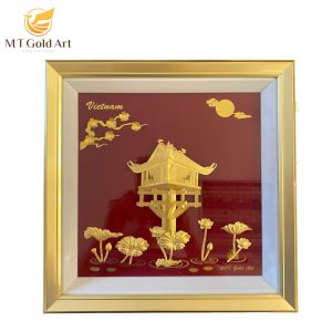 Tranh chùa một cột (30x30cm)