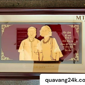 Tranh chân dung dát vàng 24k ( 40x65cm)