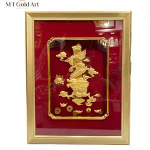 Tranh rồng phú quý (25x32cm)